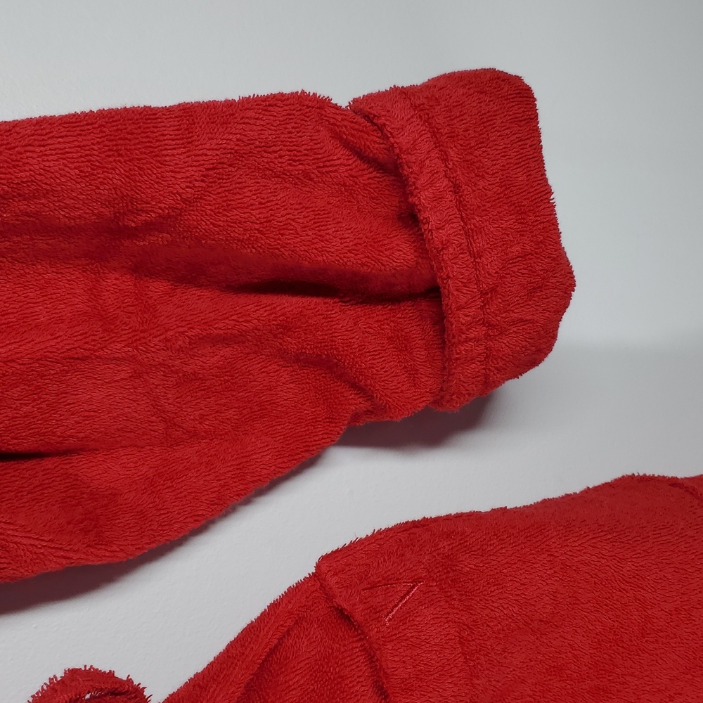 Vintage Y2K Victoria's Secret Red Cotton Terry Bathrobe Robe M 2004 - Picture 6 of 10